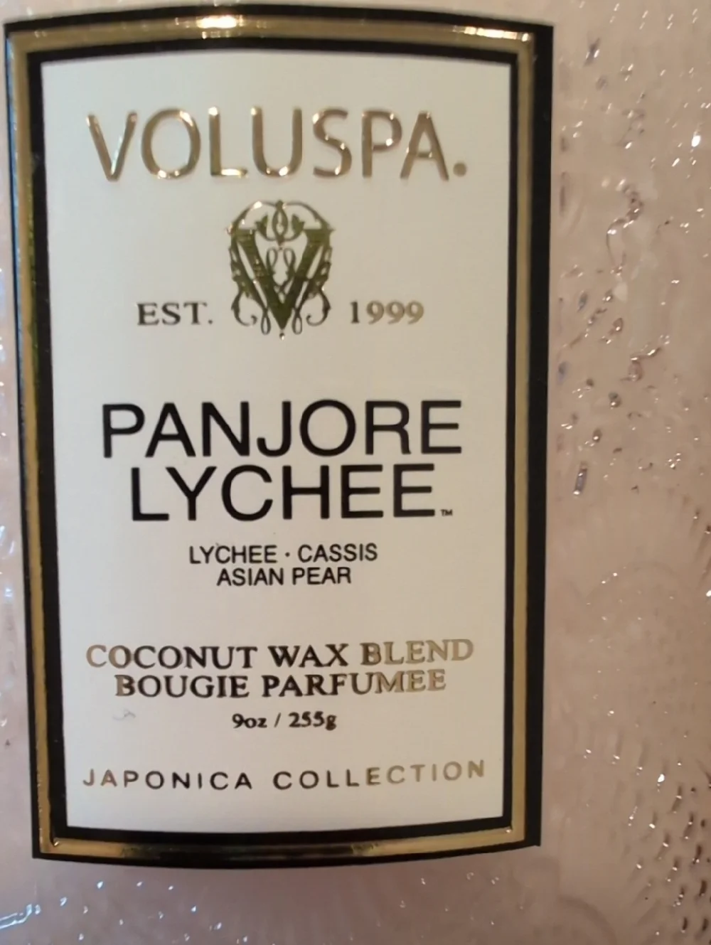 Voluspa Panjore Lychee Classic Candle 9oz - Picture 3 of 6